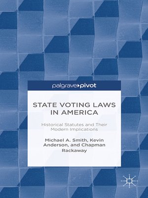 cover image of State Voting Laws in America